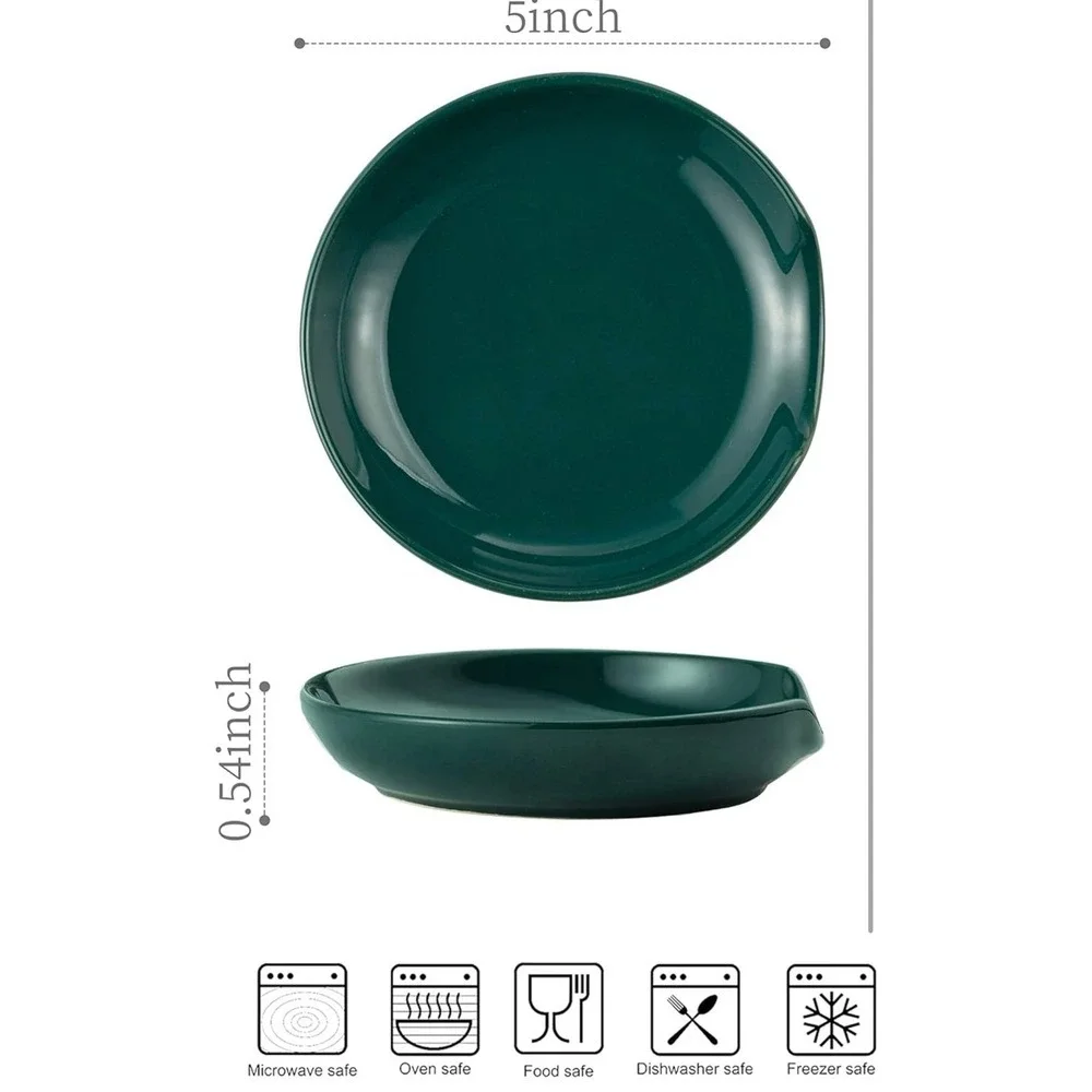 LYEOBOH Spoon Rest for Stove Top,‎ Porcelain Spoon Holder Cooking Spoon Rest for